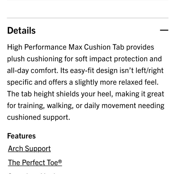 Feetures max cushion woman’s no shoes tab white socks 2 pair bundle size small - Picture 5 of 7